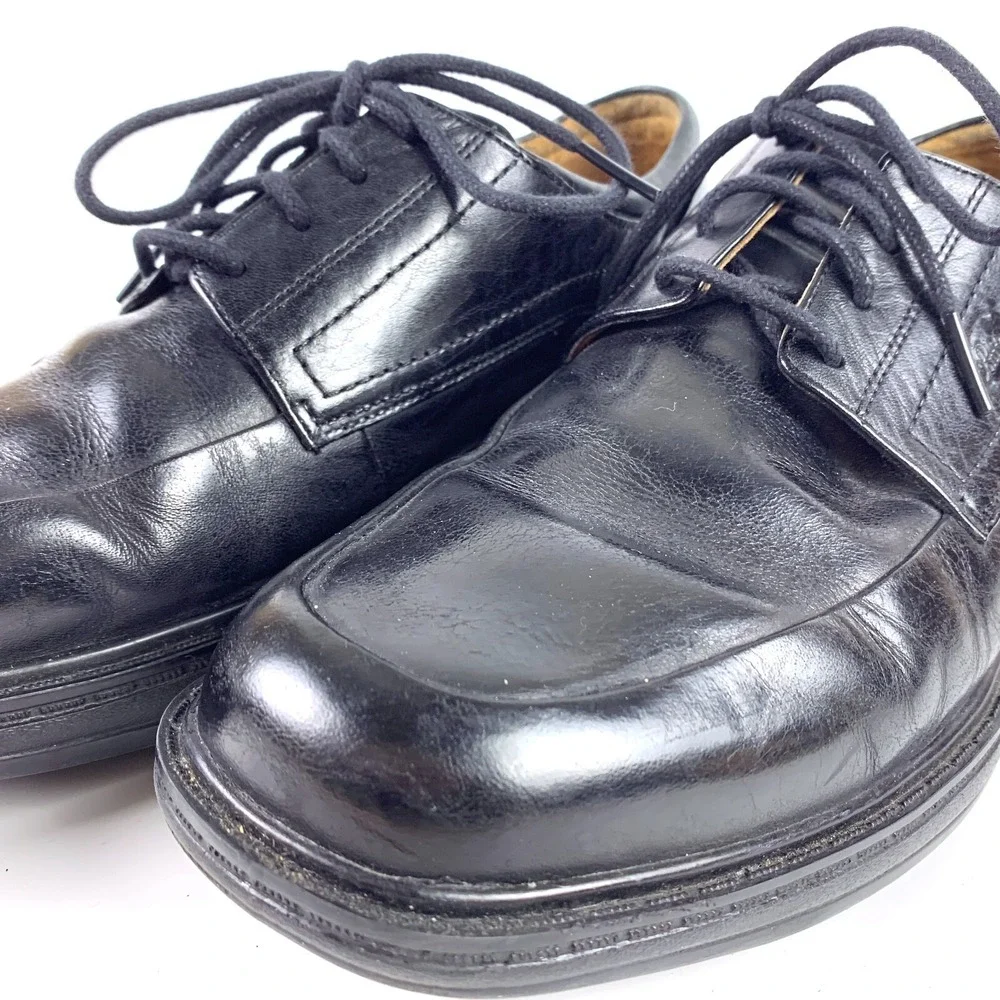Dr. Comfort Classic Mens Dress Shoe Black Leather Sz 9.5W Medical Diabetic *READ
